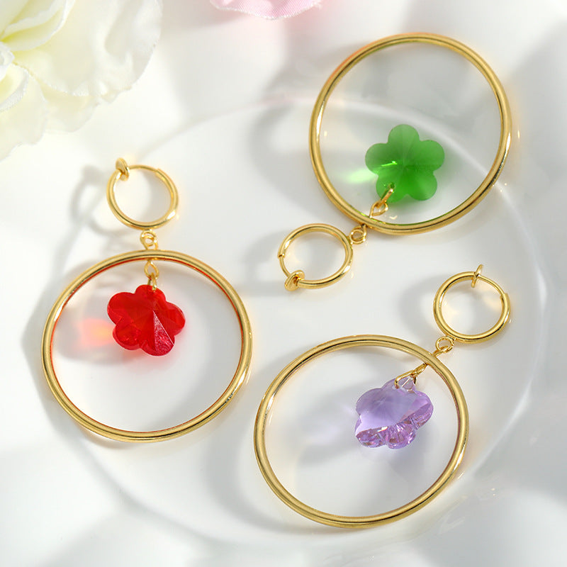 Color Geometric Advanced Sense Ear Rings