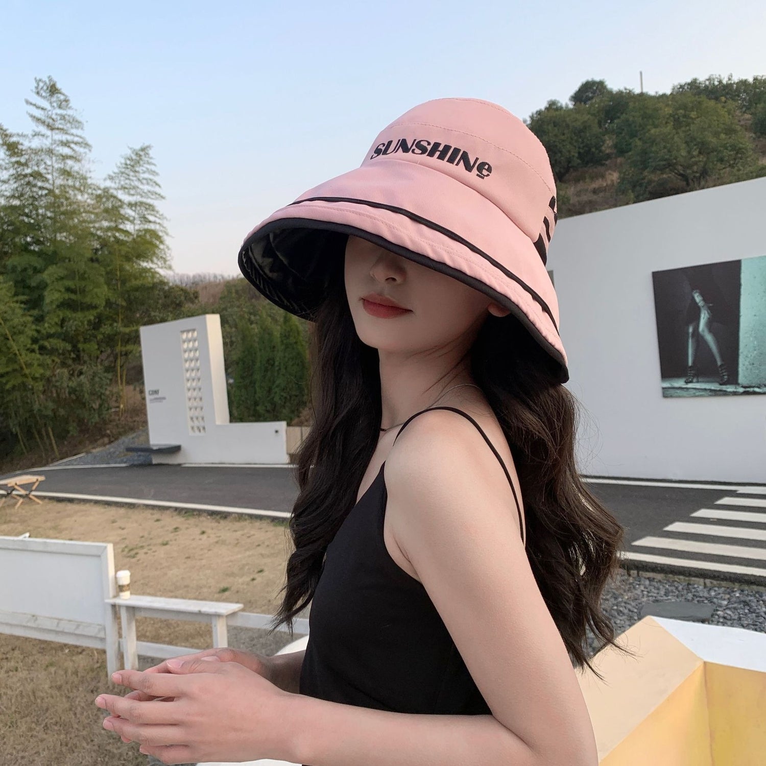 Fashion Vinyl Sun Protection Korean Sun Protection Sun Hat