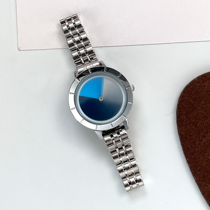 Women's Quartz Watch With Advanced Gradient Dial Fashion Design