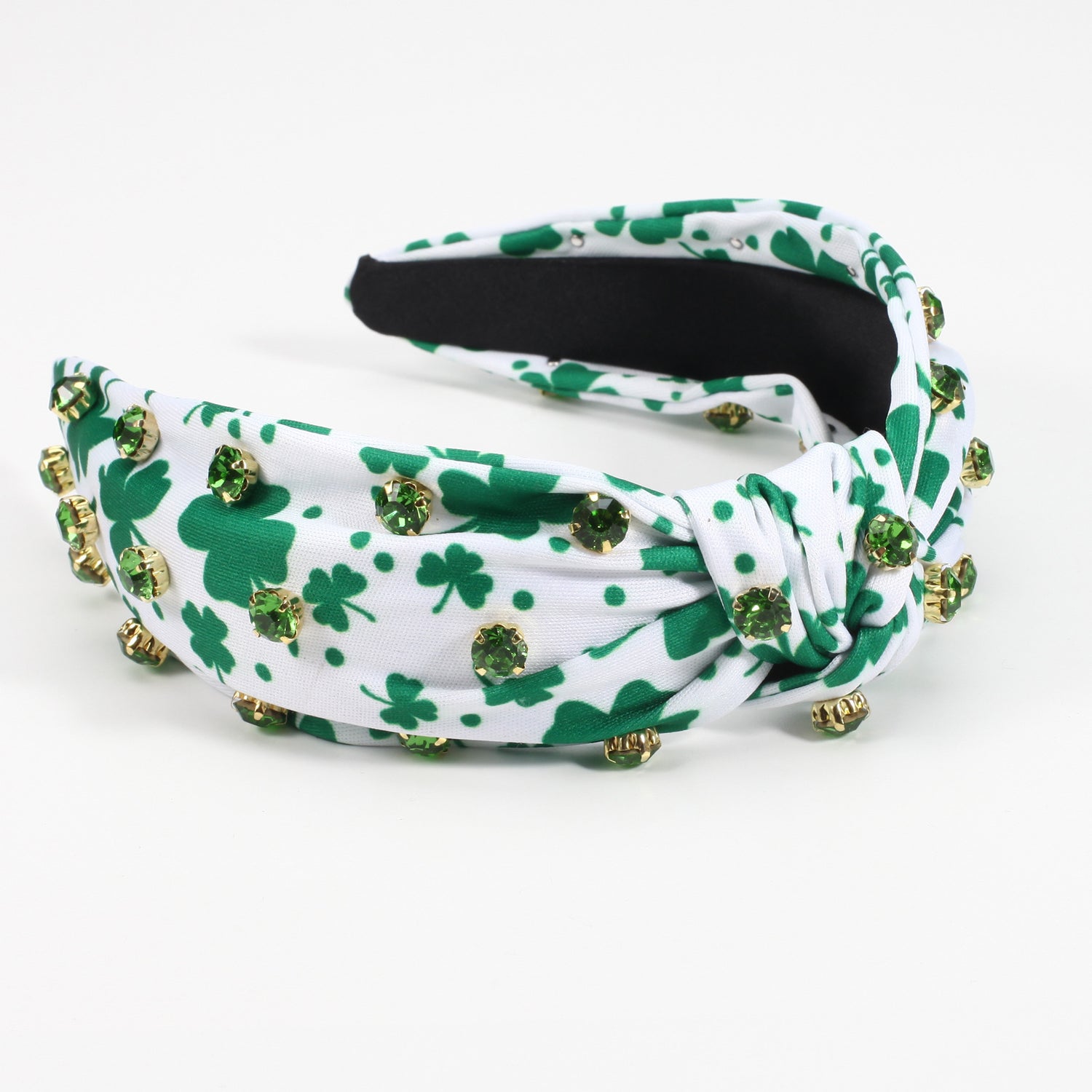 Knotted Irish St Patrick's Day Rhinestone-encrusted Headband