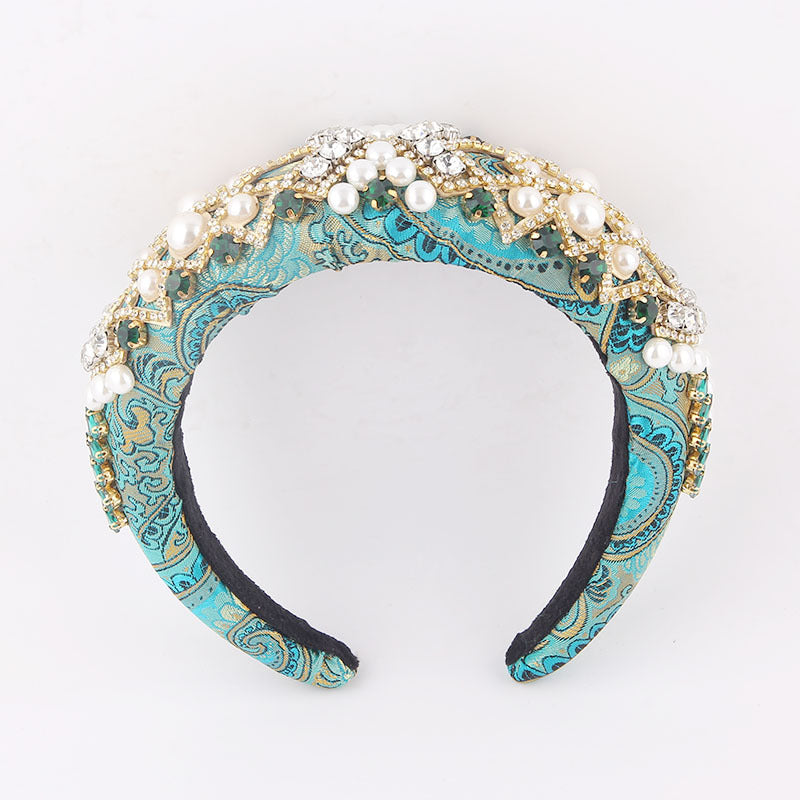 New European And American Style Exaggerated Sponge Baroque Headband