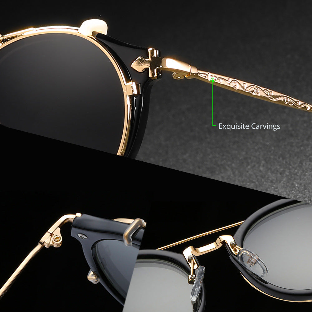 Women's Casual Plain Metal Sunglasses