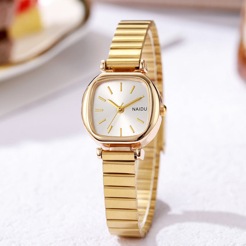 Fashion Simple New Small Square Watch Steel Watch Ladies