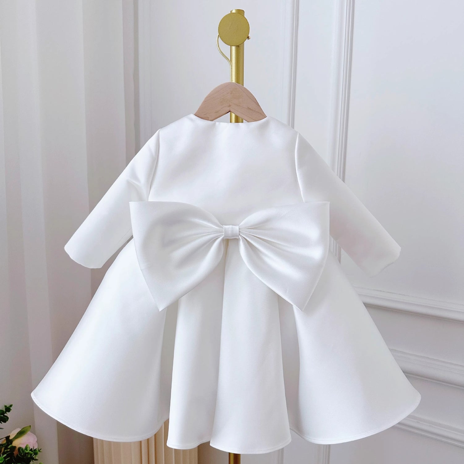 Korean Style Women's Baby Dress White Classic Style Two-piece Set