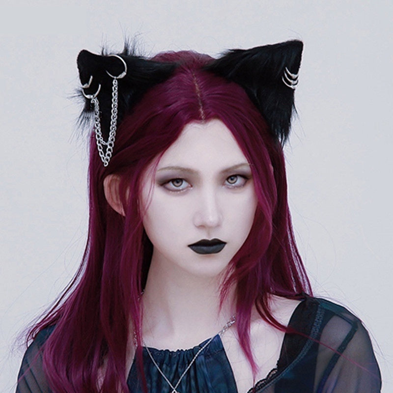 Gothic Handmade Animal Ears Cat Ear Hairpin Headdress