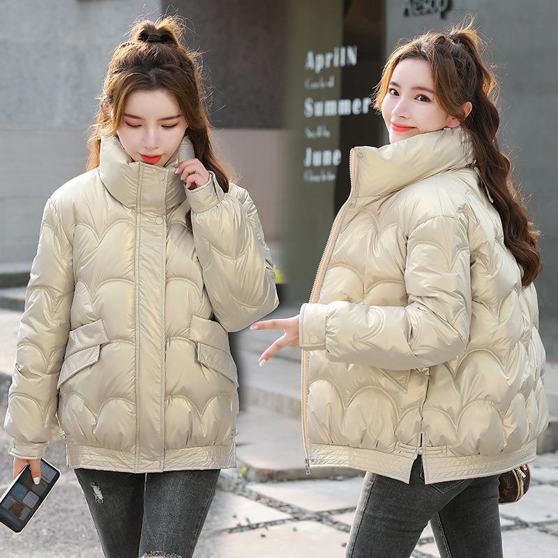 Women's Cotton-padded Coat Korean Style Quilted Jacket Stand Collar Cotton-padded Jacket