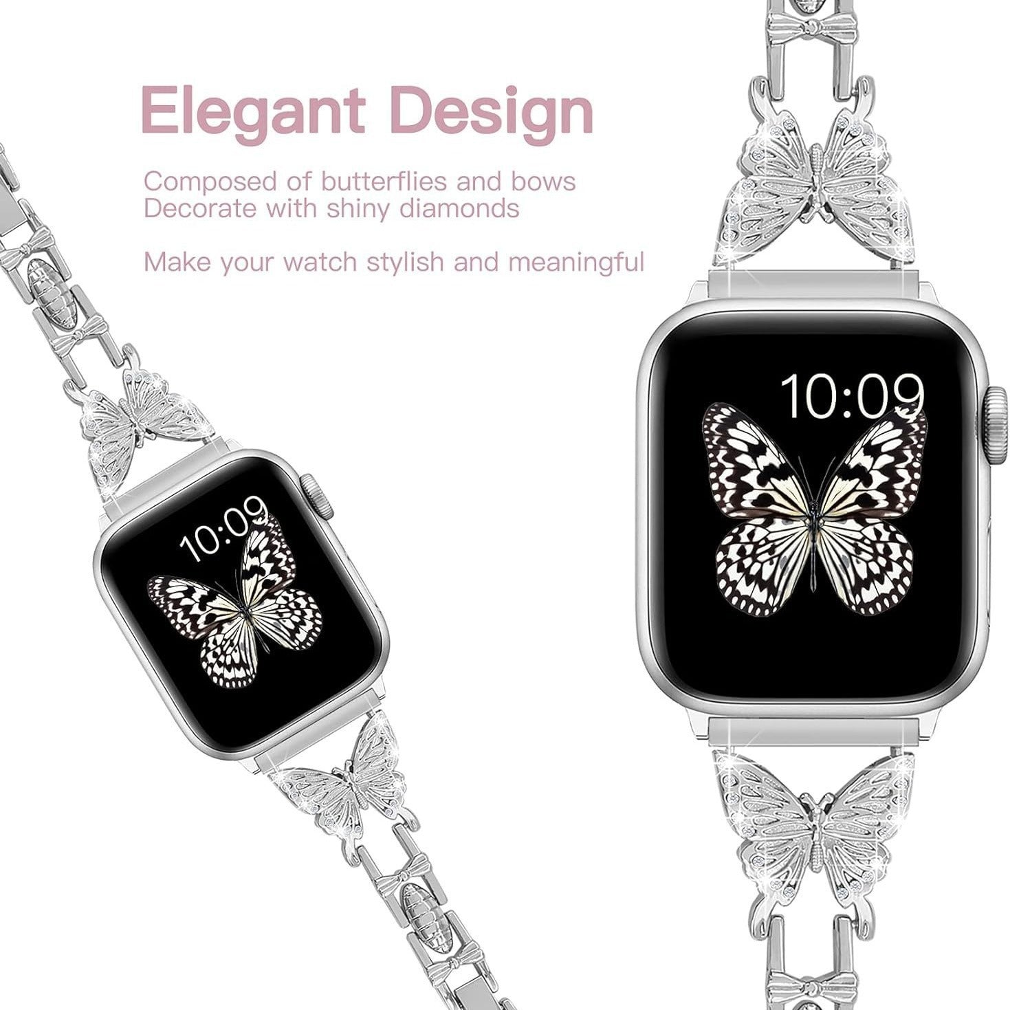 Watch Band Diamond Small Butterfly